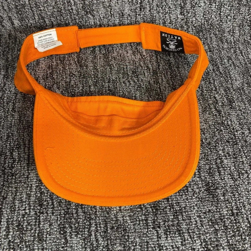 Kenny Chesney Sun Goes Down Tour‎ Mens OSFA Orange No Shoes Nation Visor Hat